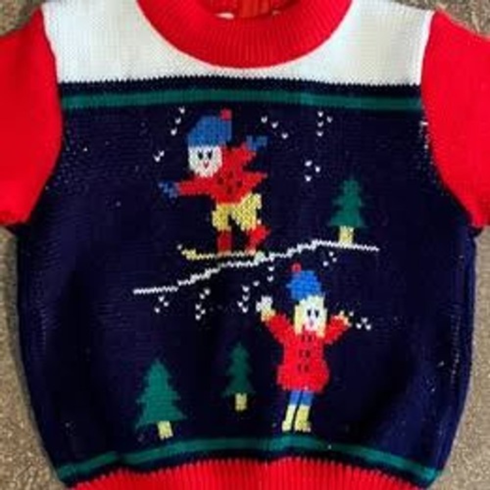 Vintage Children's Winter Sweater by Winnie the Pooh Toddler 2T